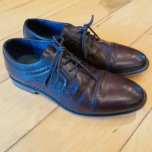 Bruno Marc New York Kids Dress Shoes Prince K1 Dark Brown Size 5